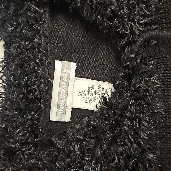 Investments black long sleeve button-down Christmas sweater ornaments XL office - Picture 3 of 9